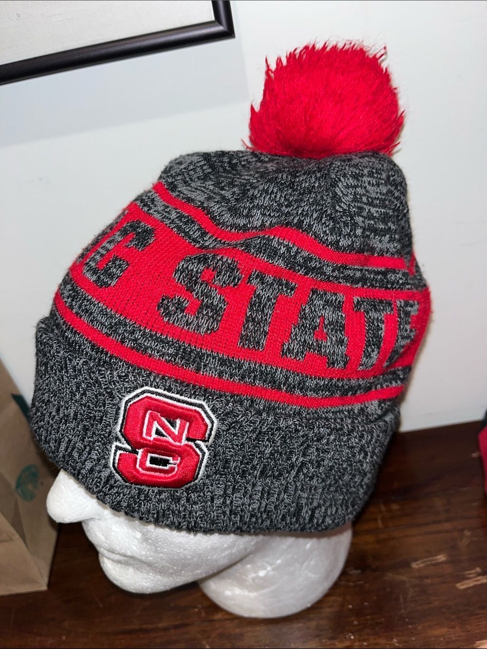 NC North Carolina State Wolfpack Sewn Beanie ski snowboard winter toque cap NWOT